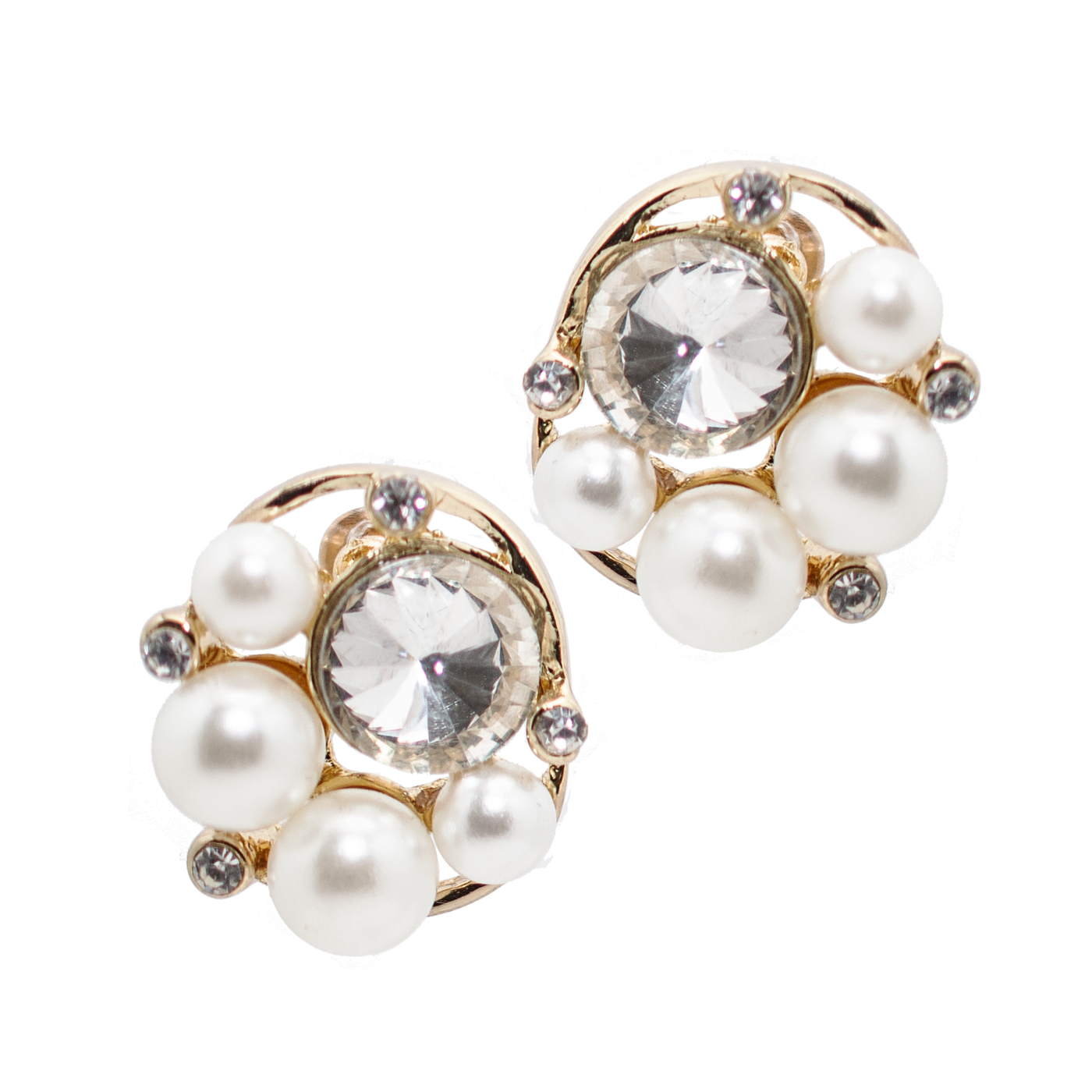 Kate Spade Bright Ideas Crystal & Faux Pearl Fan Cluster Stud Earrings,  NWT, $59 | eBay